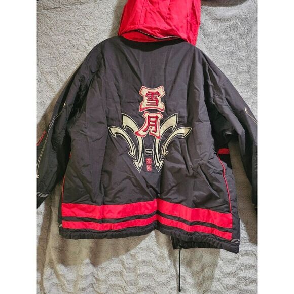 Y2K Bogner x Goan Thylmann Black Red Japanese Ski Jacket Large - Picture 11 of 12